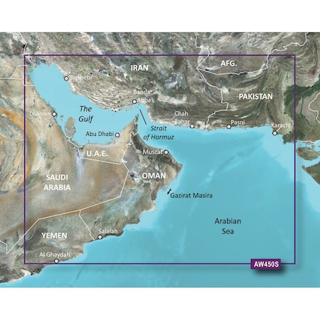 Garmin BlueChart g3 Vision HD, VAW450S, The Gulf, microSD /SD 010-C0758-00